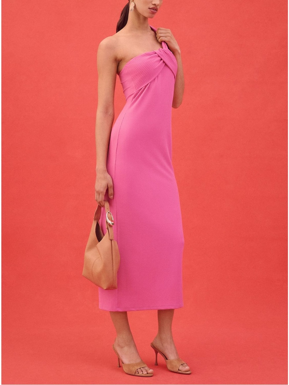 Anthropologie | Porridge Antonia Twist-Front Ribbon Maxi Dress